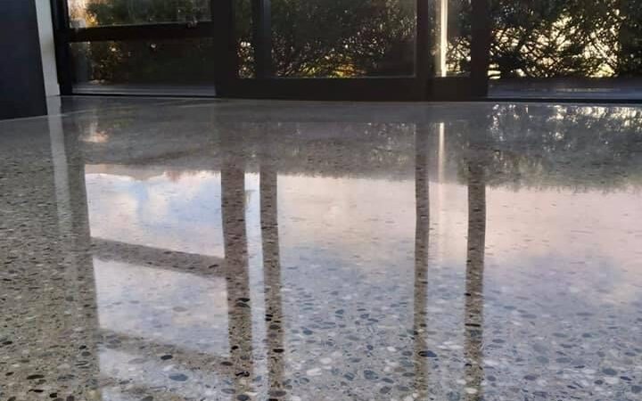 Polished concrete floor wellington NZ Grinders