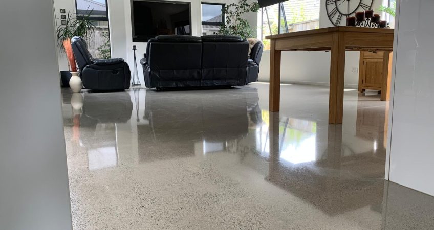 Polished concrete floor NZ Grinders Tauranga Wellington