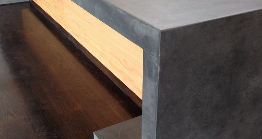 Polished concrete benchtop NZ Grinders Wellington
