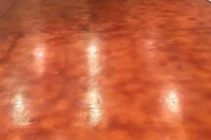 stained concrete floor