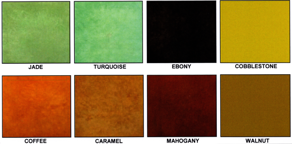 stained concrete floor nz grinders tauranga sample sheet 2 colours Colour sample card stained concrete nz grinders tauranga nz