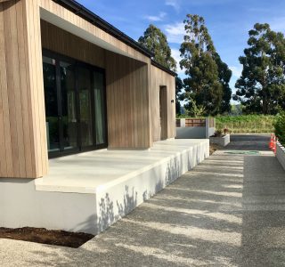 Polished concrete outside