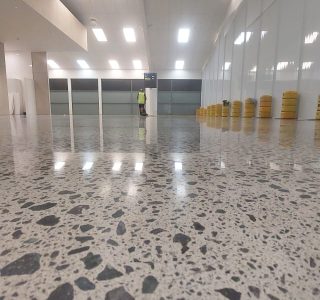 Rotorua Airport Polished Concrete NZ Grindres